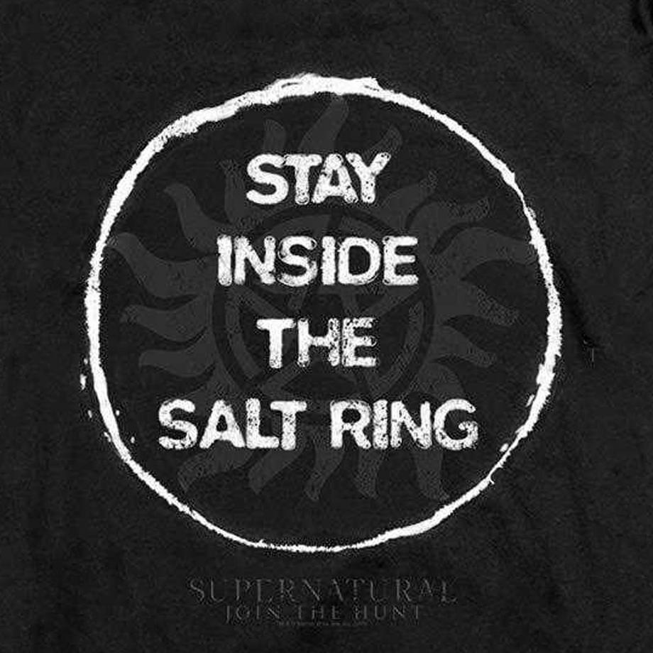 Supernatural Maglietta Stay Inside The Salt Ring  