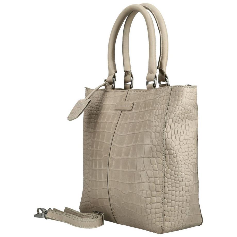 BURKELY Borsa a mano strutturata con texture a coccodrillo  