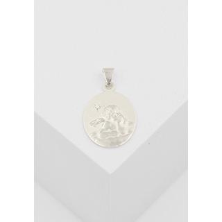 MUAU Schmuck  Pendentif ange en or blanc 750 diamant 0,005ct. 21x13mm 