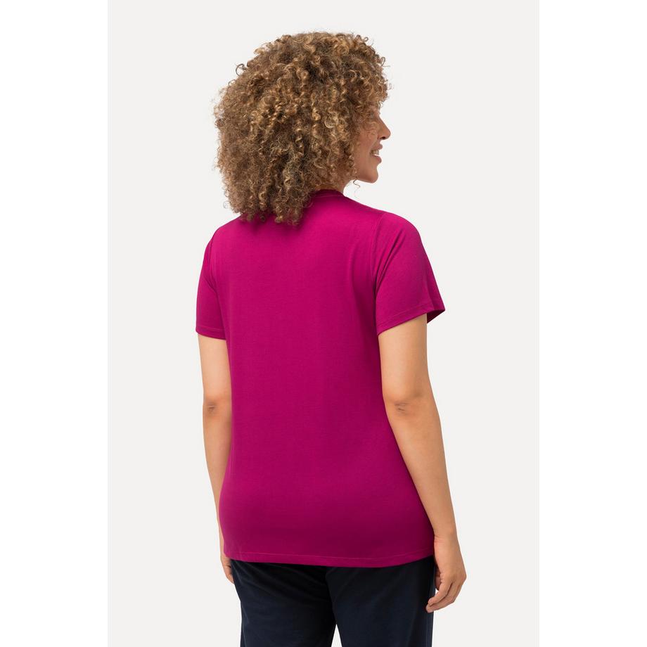 Ulla Popken Maglia funzionale antibatterica scollo a V mezze maniche  