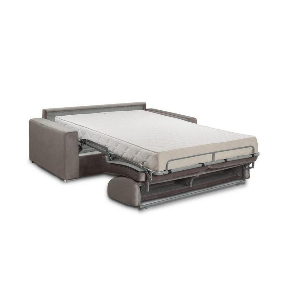 Vente-unique Canapé 4 places conible express en velours CALITO CouchageMatelas  