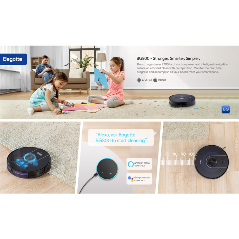 Blue Chilli BG 800 MAX Nass-Trocken-Roboterstaubsauger  