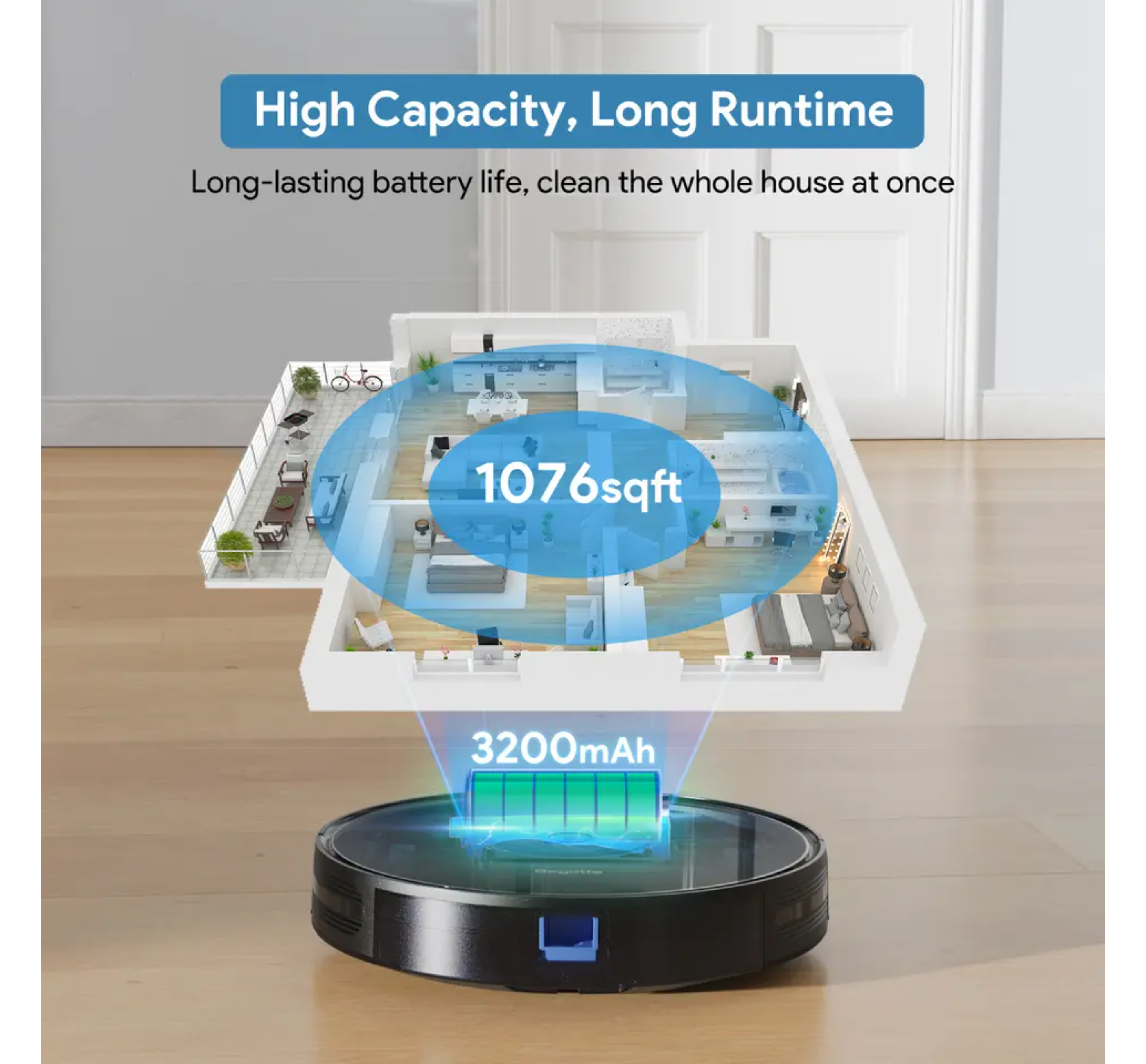 Blue Chilli BG 800 MAX Nass-Trocken-Roboterstaubsauger  