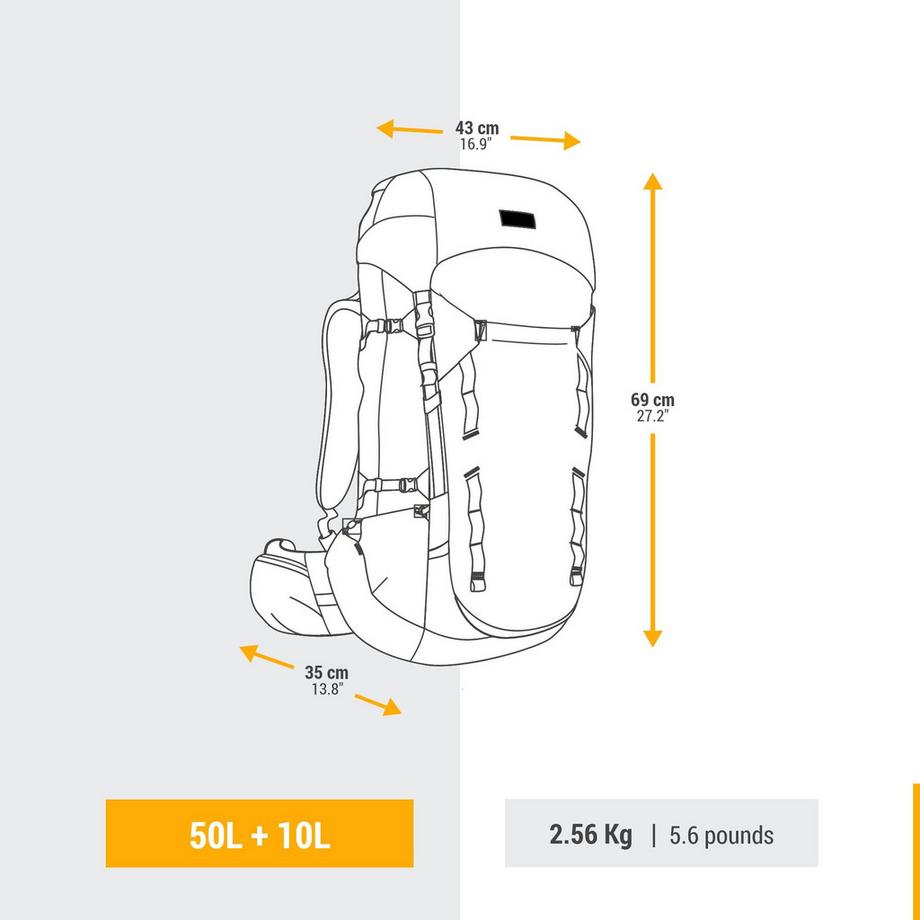 FORCLAZ MT900 SYMBIUM 50+10L Trekkingrucksack  