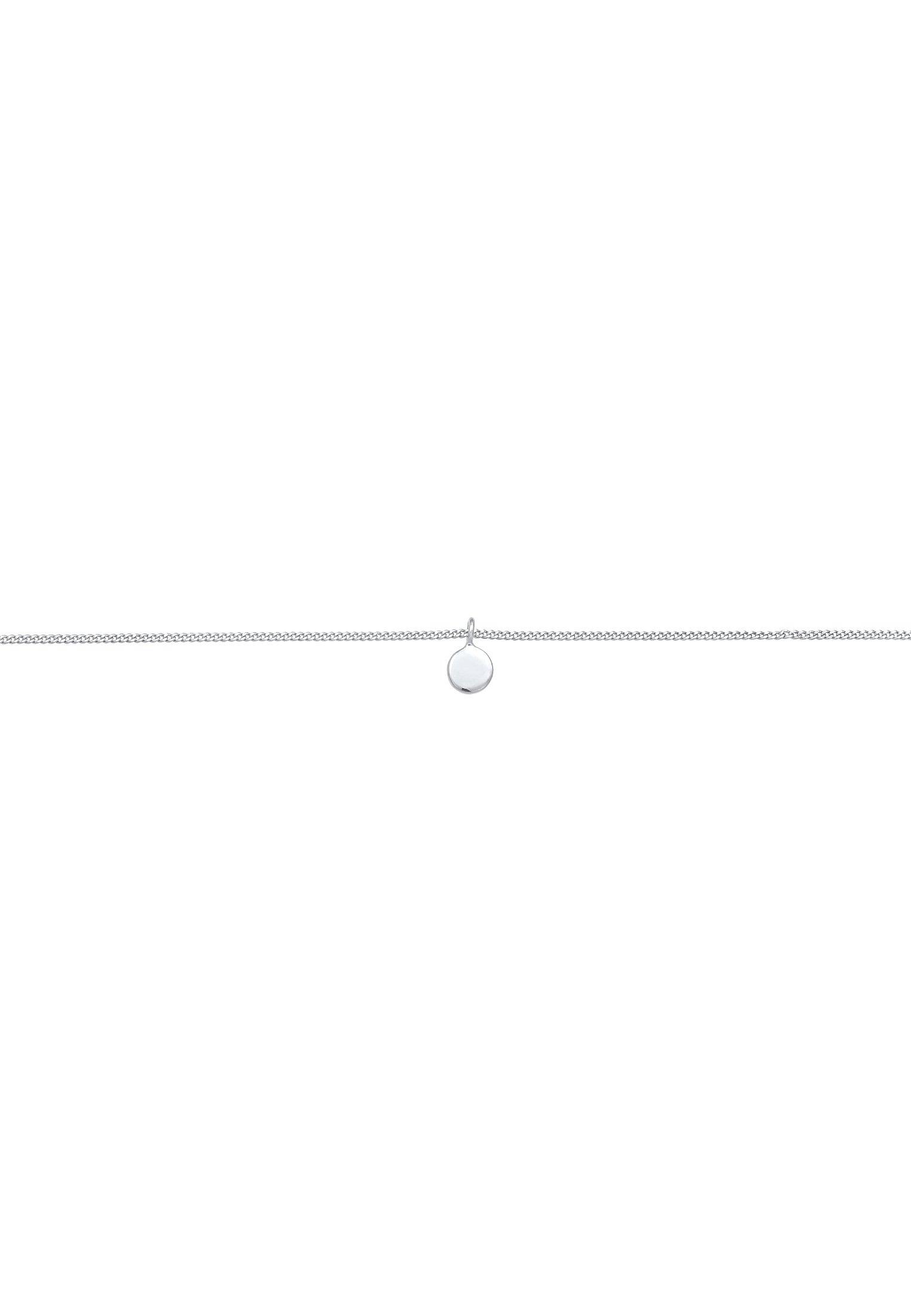 Elli  Halskette Choker Kreis Plättchen Basic Coin 