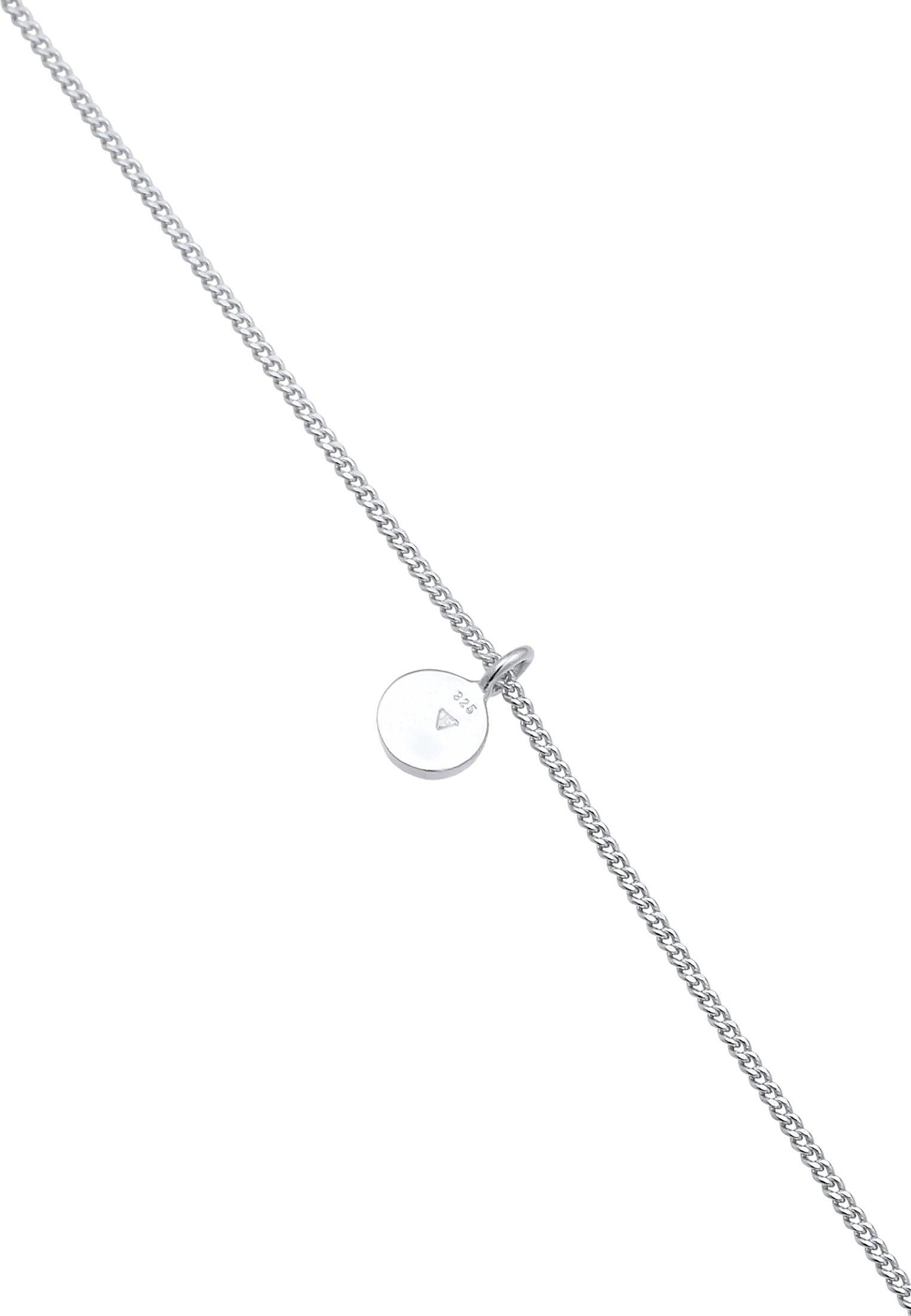 Elli  Halskette Choker Kreis Plättchen Basic Coin 