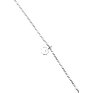 Elli  Halskette Choker Kreis Plättchen Basic Coin 