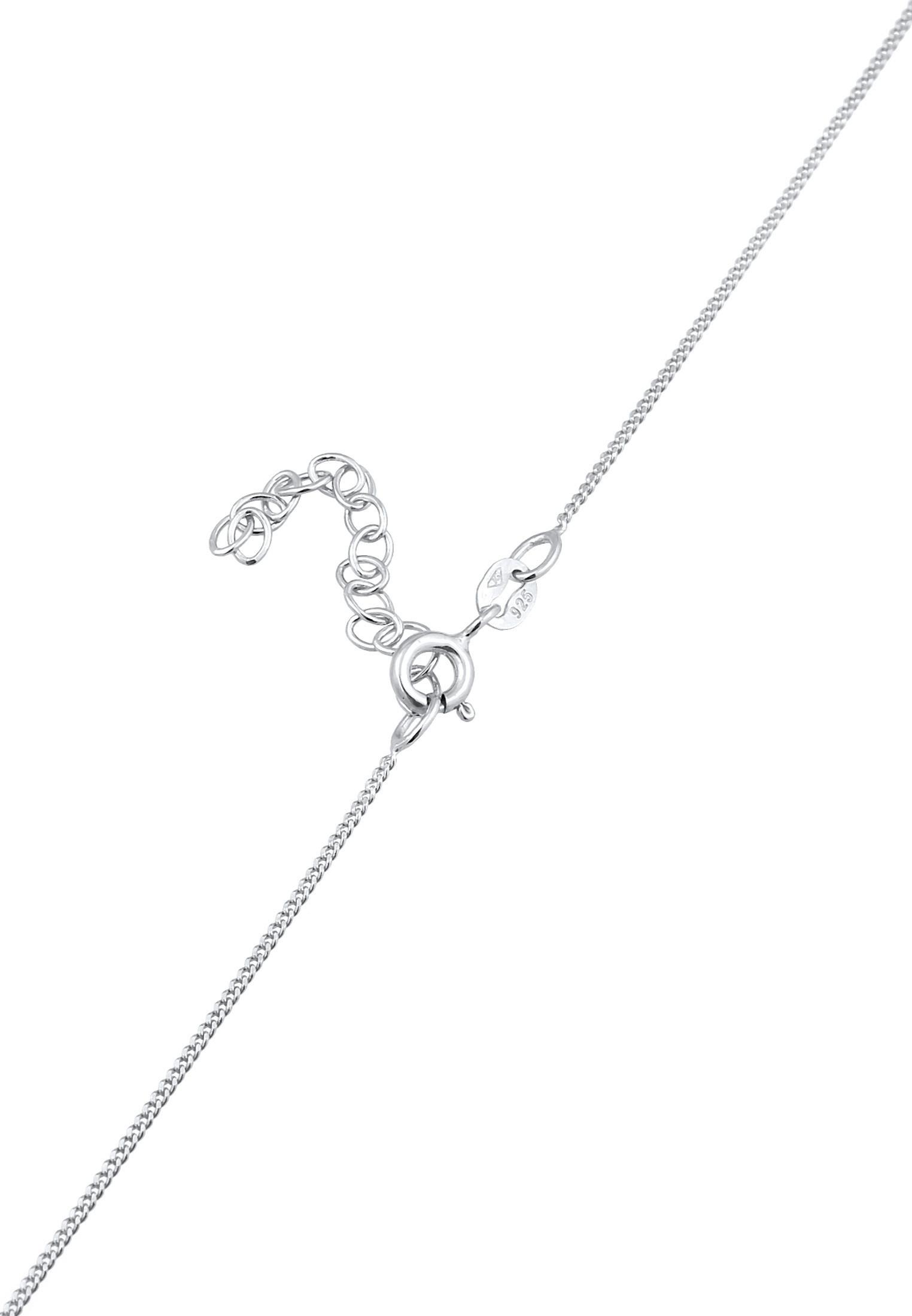 Elli  Halskette Choker Kreis Plättchen Basic Coin 