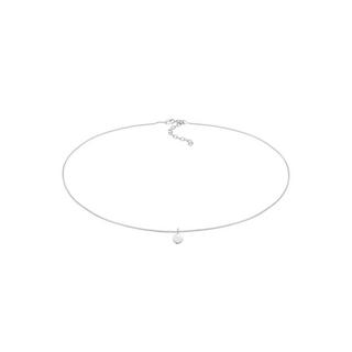 Elli  Halskette Choker Kreis Plättchen Basic Coin 