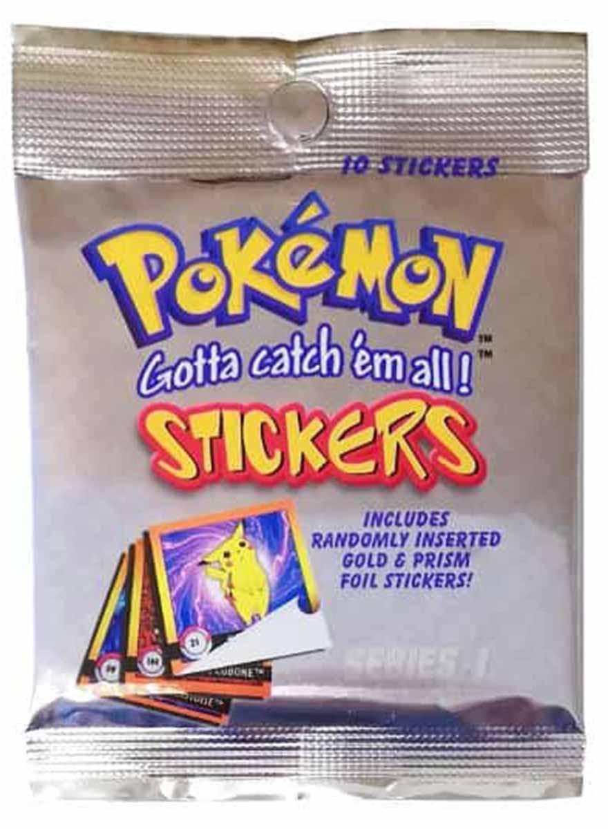 Pokémon  Artbox 1999 Sticker Series 1 - Booster mit 10 Stickern 