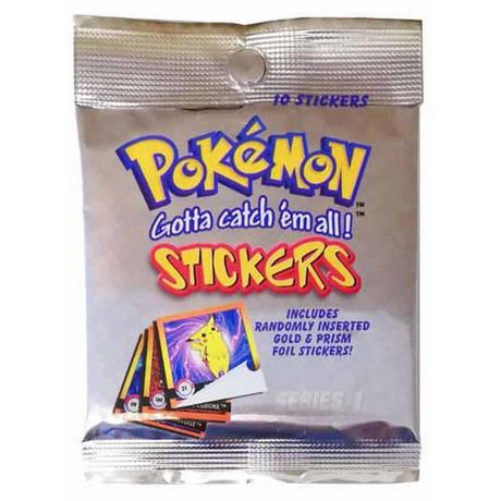 Pokémon  Artbox 1999 Sticker Series 1 - Booster mit 10 Stickern 