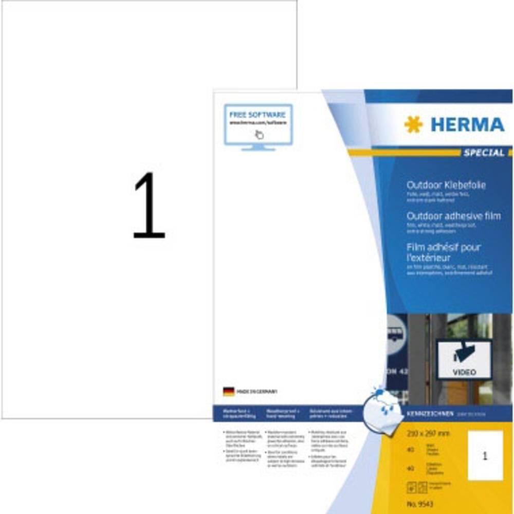 HERMA Wetterfeste Outdoor-Folienetiketten A4, 210 x 297 mm, extrem stark haftend, dehnfähig  