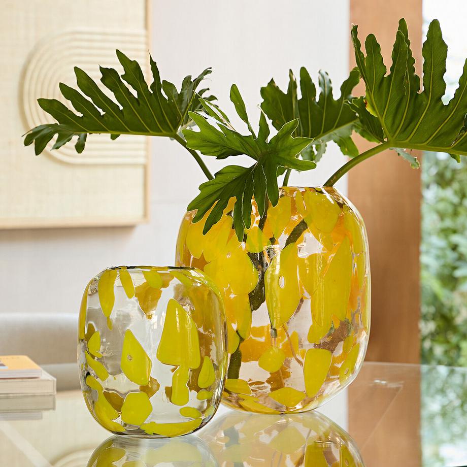 AM.PM Vase en verre soufflé à la bouche H23 cm  