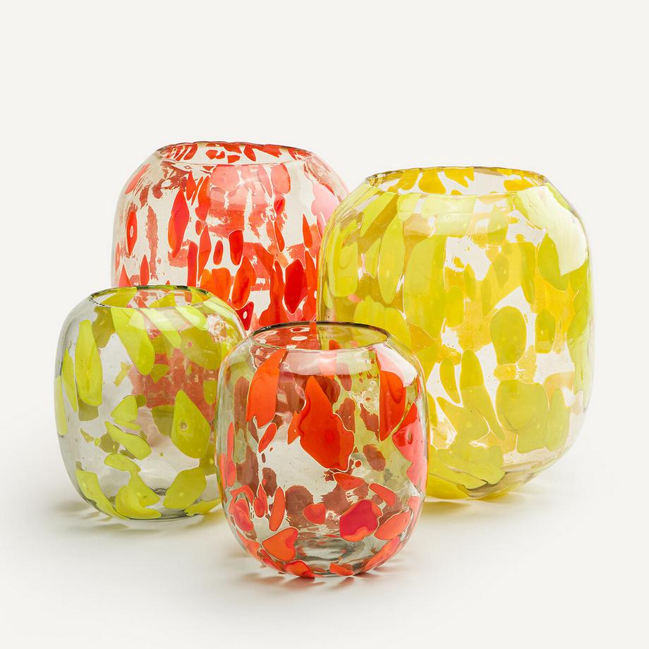 AM.PM Vase en verre soufflé à la bouche H23 cm  