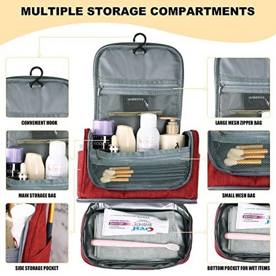 Only-bags.store  Trousse de toilette, trousse de toilette, trousse à maquillage étanche portable, trousse de voyage 