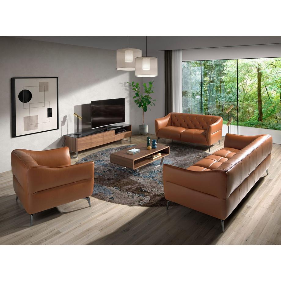 ANGEL CERDA Divano Chester a 3 posti in pelle marrone  