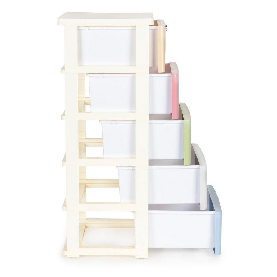 Northix Schrankorganisator mit 5 ausziehbaren Schubladenbeinen mit Rollen  