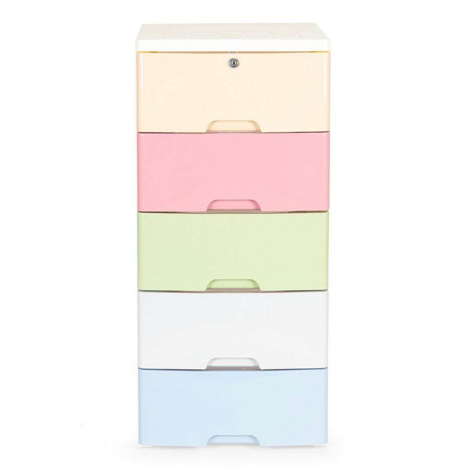 Northix Schrankorganisator mit 5 ausziehbaren Schubladenbeinen mit Rollen  