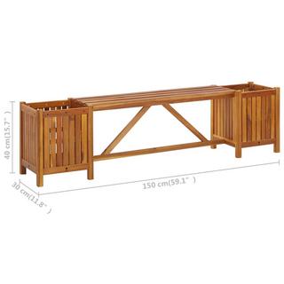 VidaXL Banc de jardin bois  