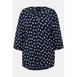 Ulla Popken Tunika Tunika-Ausschnitt 3/4-Arm  