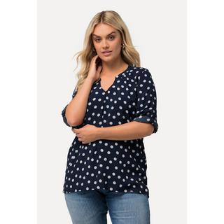 Ulla Popken Tunika Tunika-Ausschnitt 3/4-Arm  