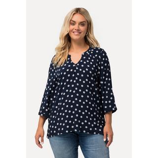 Ulla Popken Tunika Tunika-Ausschnitt 3/4-Arm  