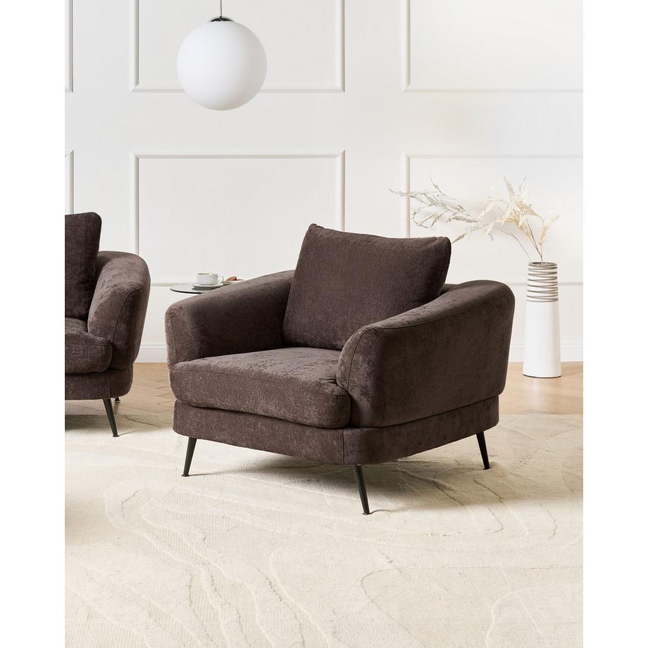Beliani Sessel aus Chenillegewebe  KJAER  