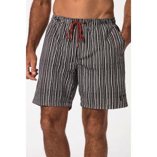 JP1880  Shorts da mare a righe con cintura elastica, fino alla tg. 8XL 