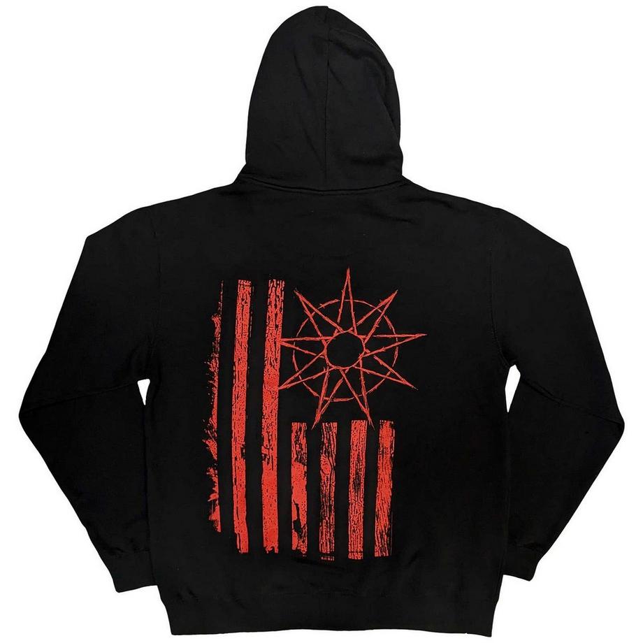 Slipknot Veste à capuche avec fermeture éclair intégrale et imprimé au dos  