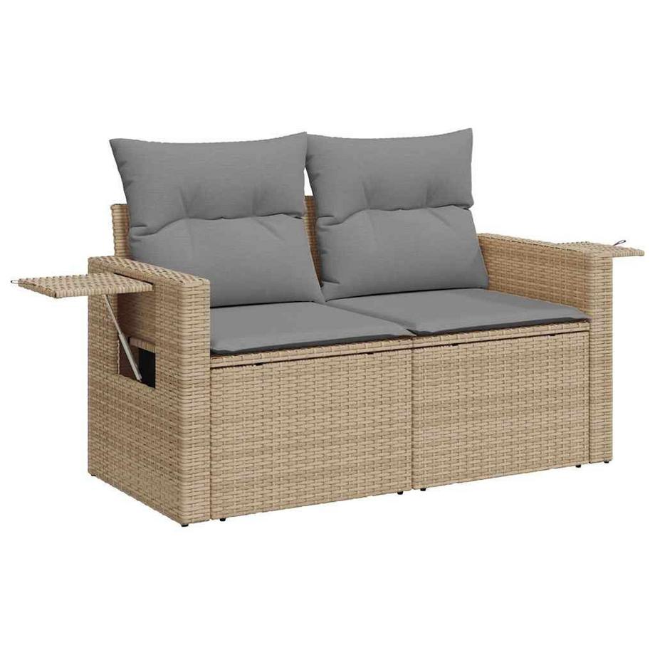 VidaXL set di divani da giardino Polirattan  
