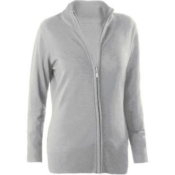 damen zip-cardigan