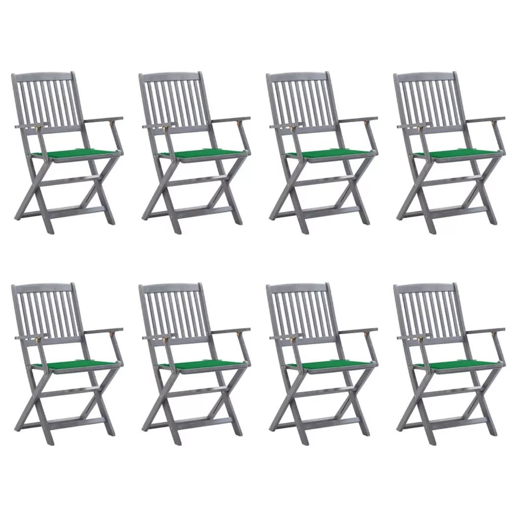 VidaXL - Chaise d'extérieur bois d'acacia, One Size, Gris