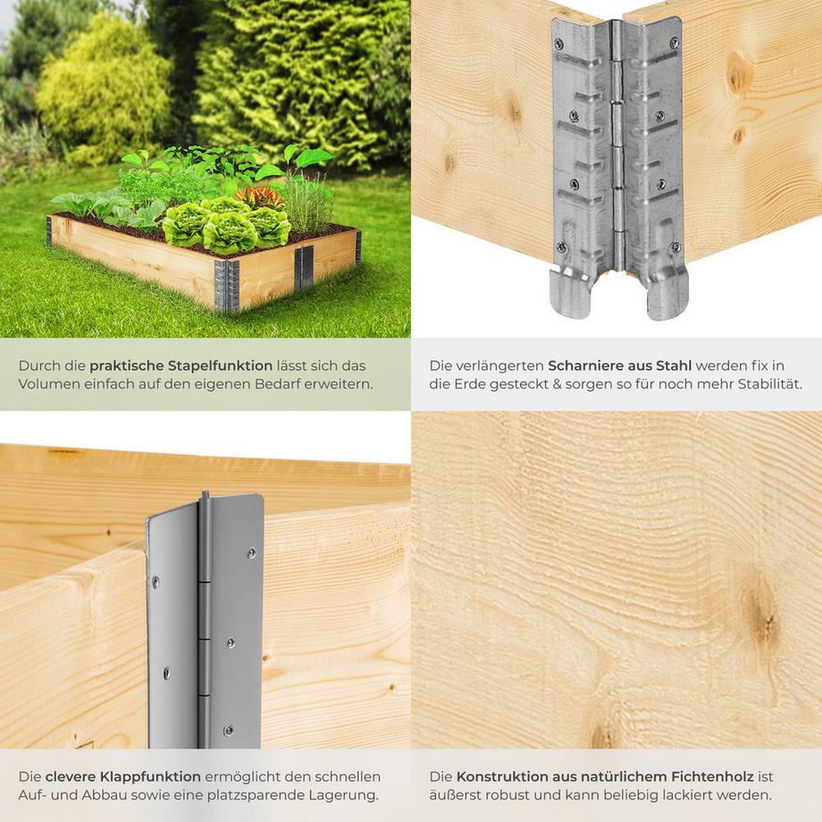 Tectake Orto rialzato  Legno  