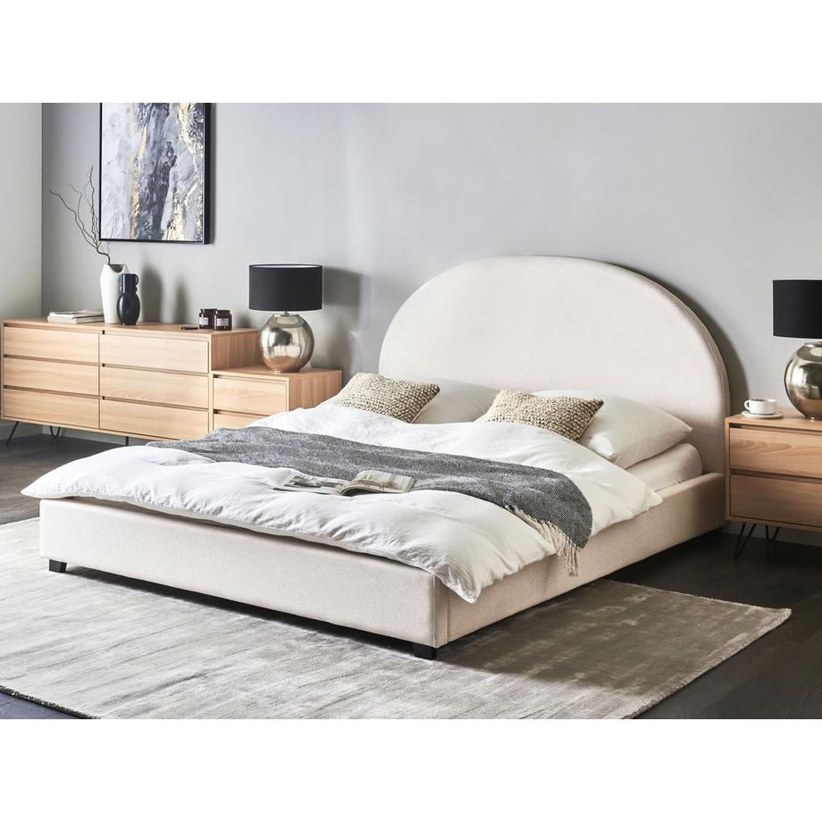 Beliani Letto ad acqua en Tessuto  VAUCLUSE  