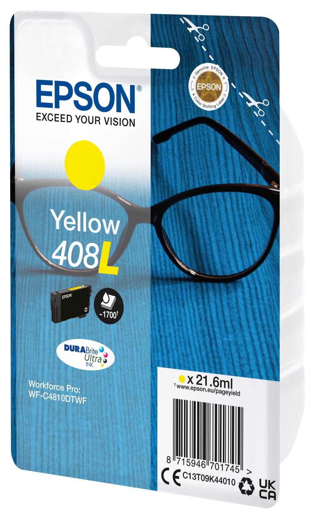 EPSON  Singlepack Yellow 408L DURABrite Ultra Ink 