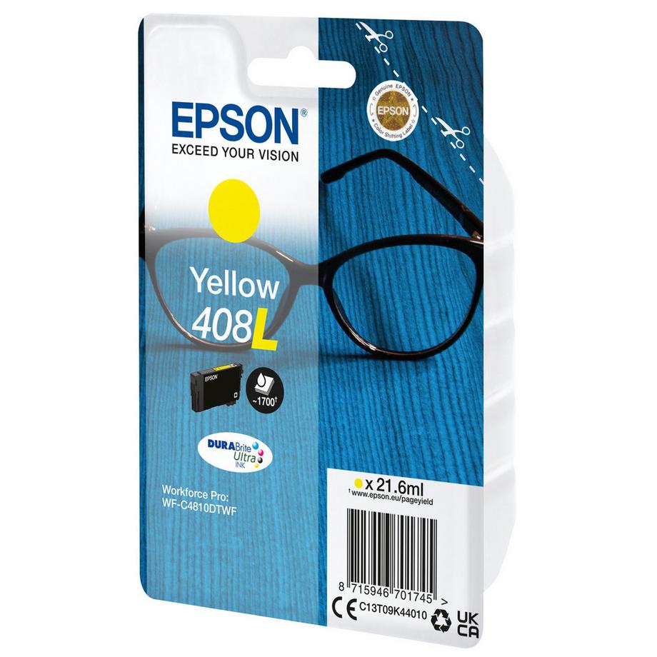 EPSON  Singlepack Yellow 408L DURABrite Ultra Ink 