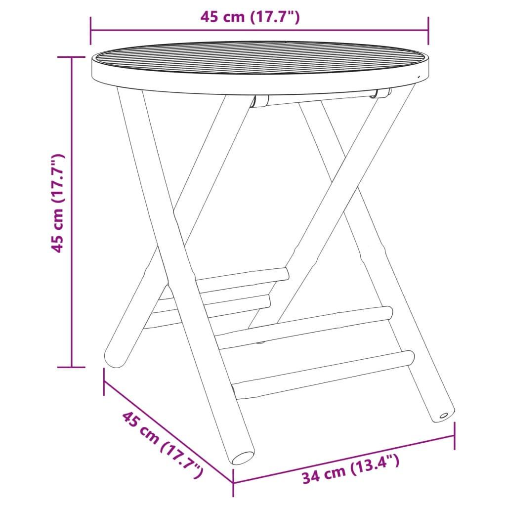 VidaXL Gartentisch bambus  