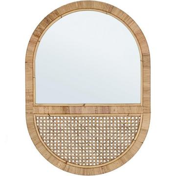 Miroir Hajar ovale naturel 50x70