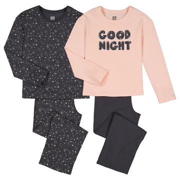 Lot de 2 pyjamas manches longues