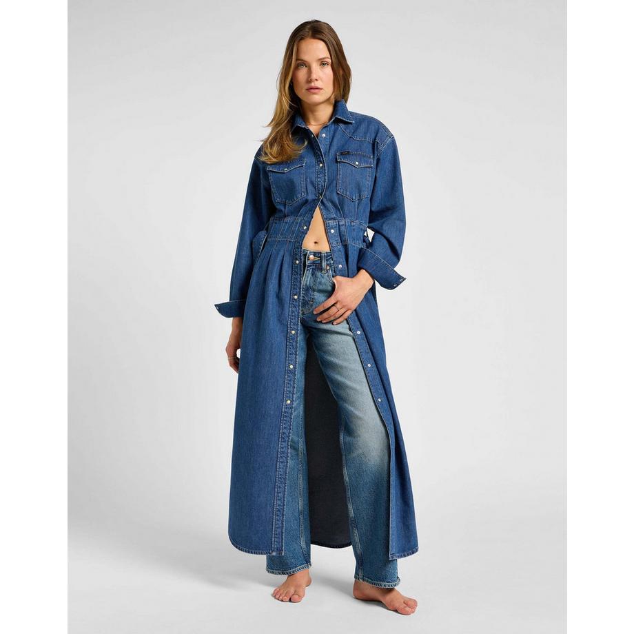 Lee Belted Western Jeanskleid  