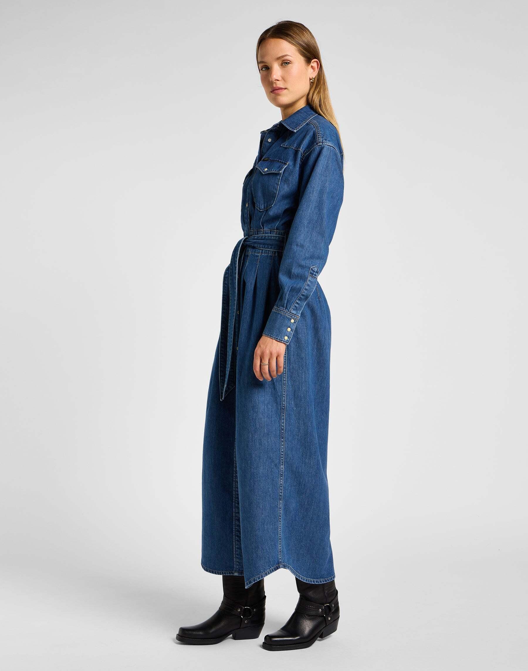 Lee  Jeanskleid Belted Western Dress 