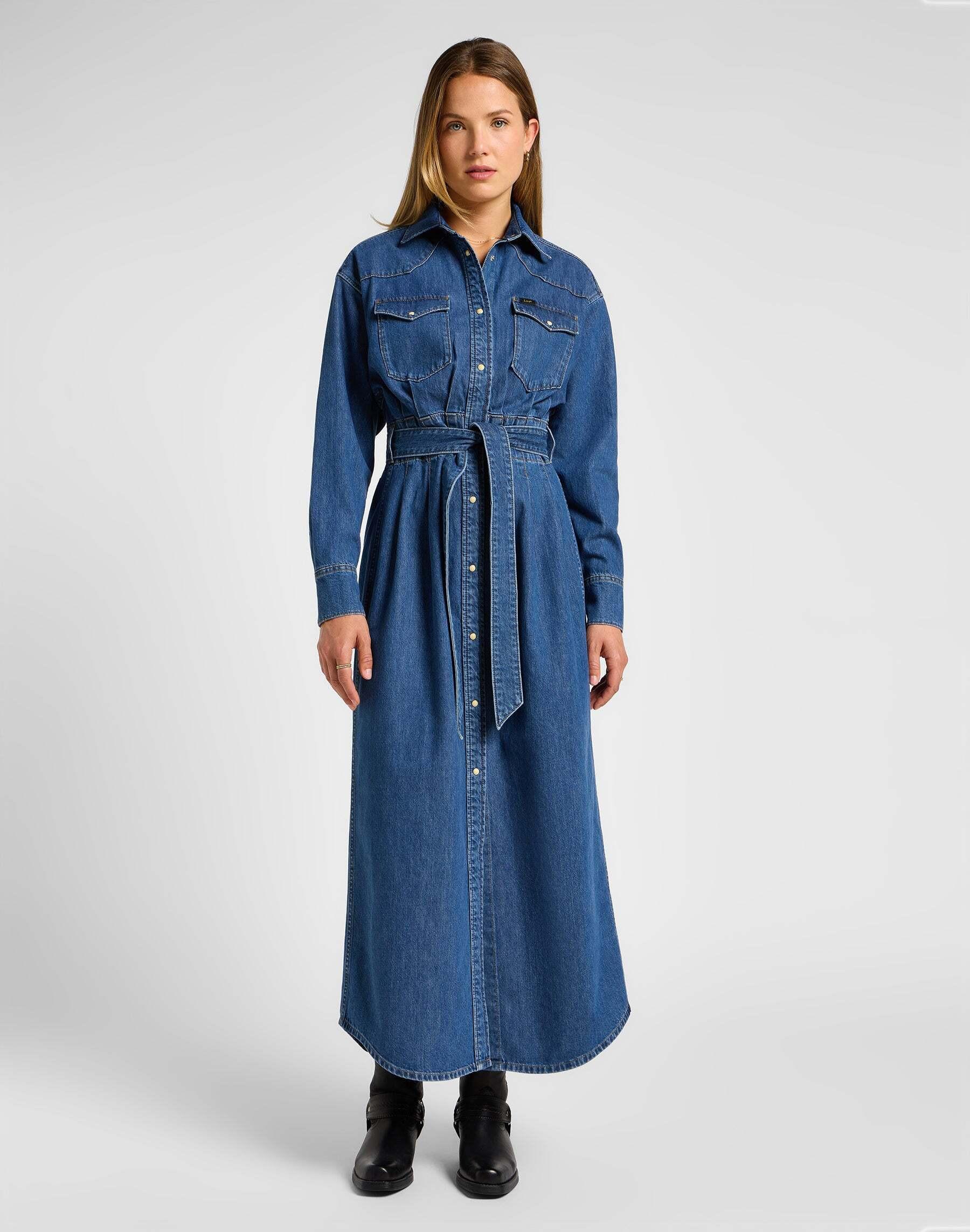 Lee  Jeanskleid Belted Western Dress 