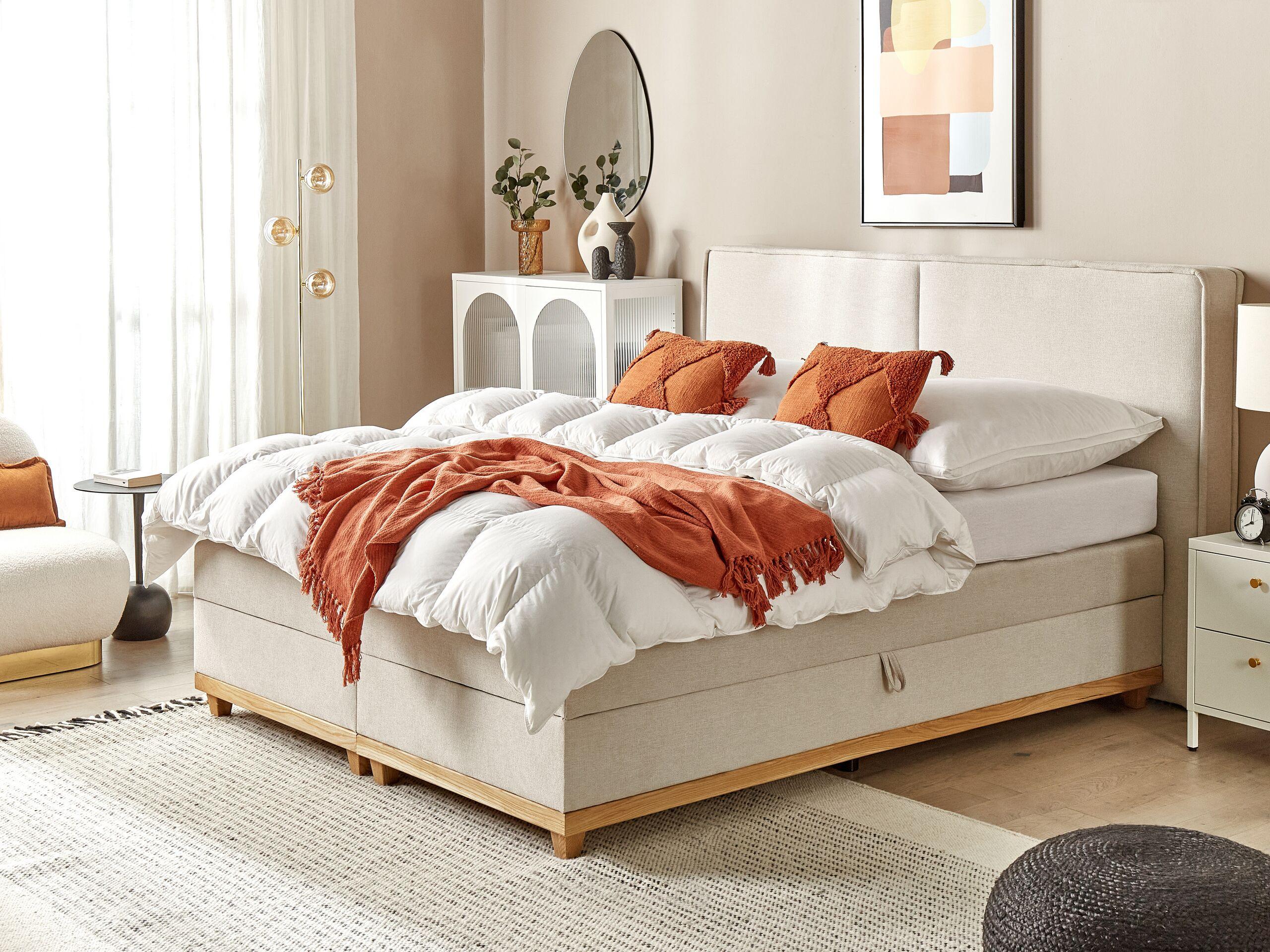 Beliani Boxspring Bett aus Polyester Modern DYNASTY  