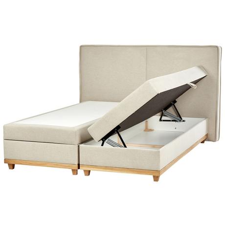 Beliani Letto boxspring en Poliestere Moderno DYNASTY  