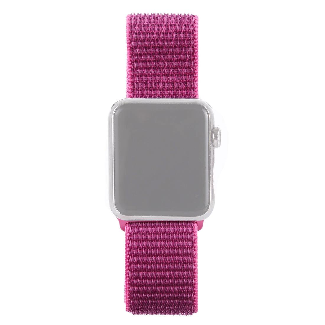 Cover-Discount  Apple Watch 42/44/45/49mm - Nylon Armband Mit Klettverschluss Violett 