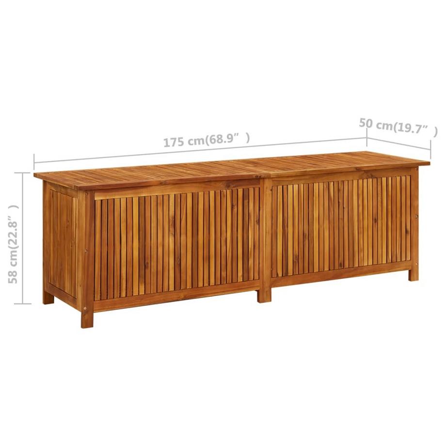 VidaXL scatola portaoggetti Legno di acacia  