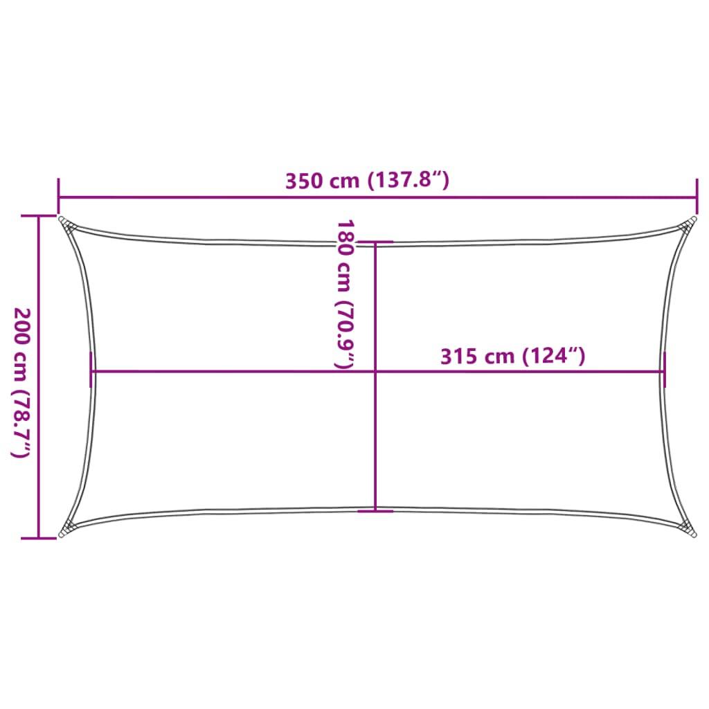 VidaXL vela parasole  