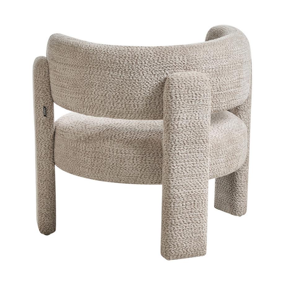 Beliani Fauteuil en Tissu chenille  BUREA  