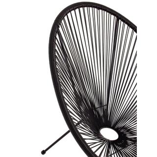 mutoni Fauteuil de jardin parker spaghetti noir  