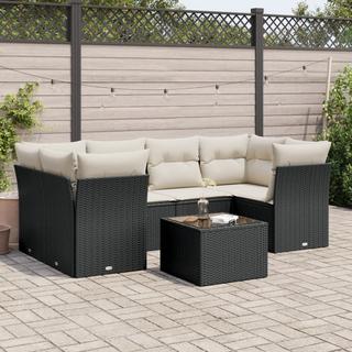 VidaXL set divano da giardino Polirattan  